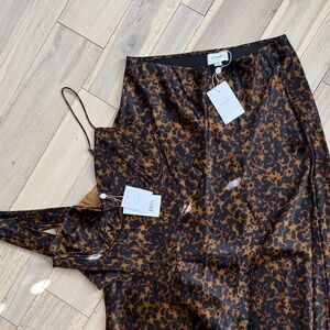 Cami Leopard Print and Skirt Set
